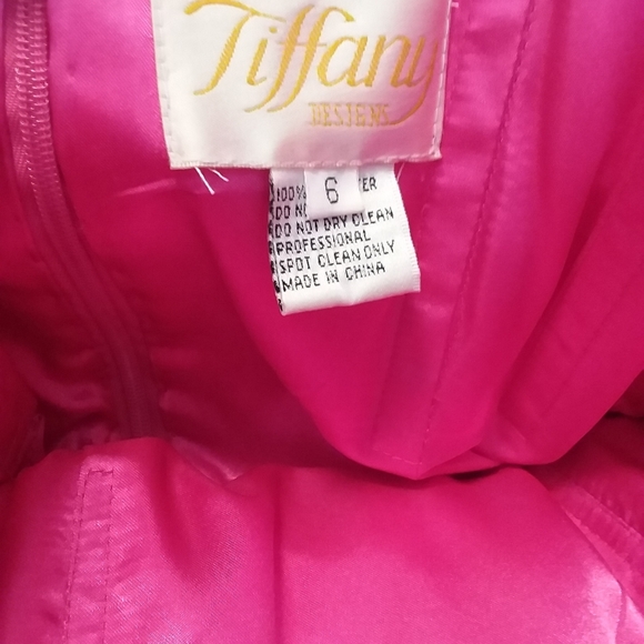 Tiffany Designs Beaded Ruched Prom Dress - Picture 5 of 5